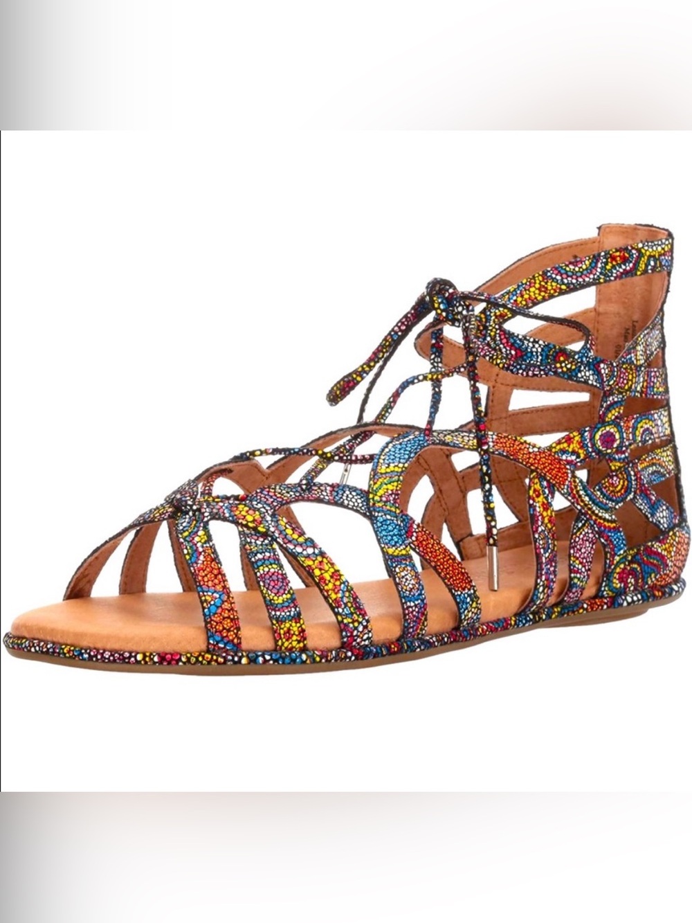 Kenneth Cole Break My Heart Gladiator Sandals Women’s Size 9.5 Multi Color